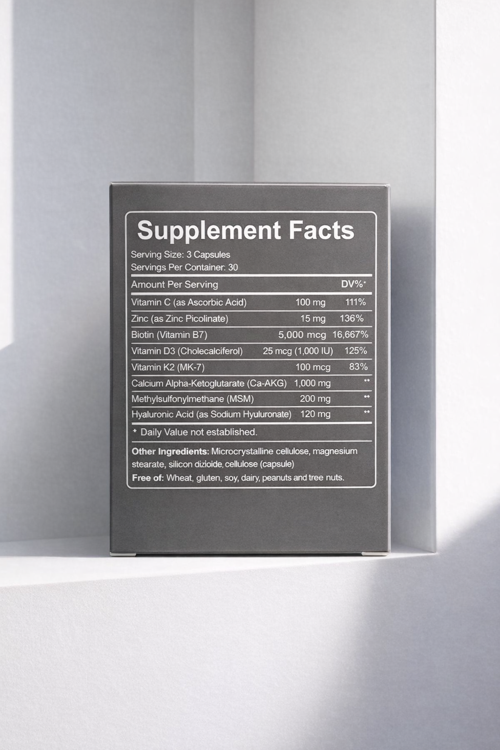 Biotin, MSM, CA AKG - Image 3